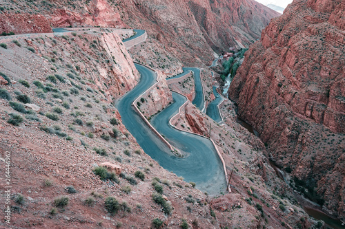 Wallpaper Mural Mountain pass in Morocco, amazing road among the canyon, Tizi n'Tichka Torontodigital.ca