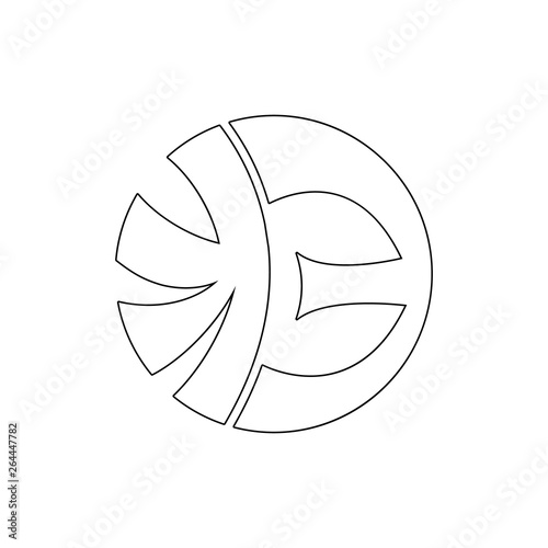 religion symbol, eckankar outline icon. Element of religion symbol illustration. Signs and symbols icon can be used for web, logo, mobile app, UI, UX photo