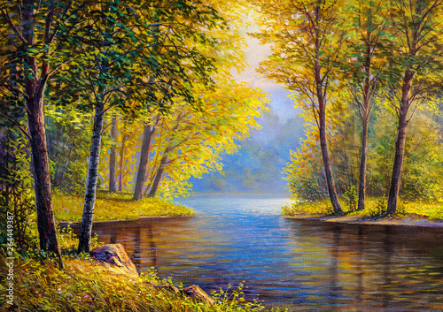 Oil painting landscape