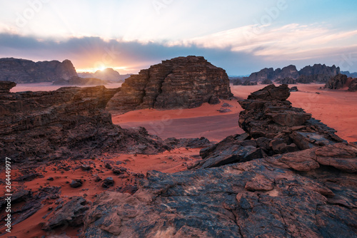 red rocks in the desert