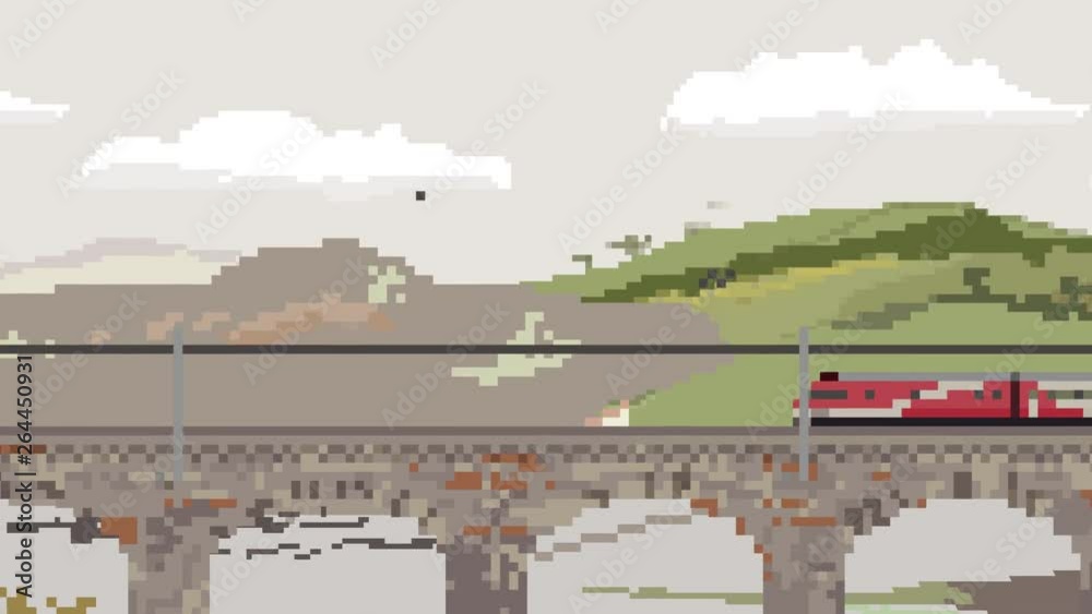 Berwick-Bridge Pixel Art Animation - Train passing over bridge (Berwick-upon-tweed, Scotland) Berwick-Bridge Pixel Art Animation - Train passing over bridge (Berwick-upon-tweed, Scotland)