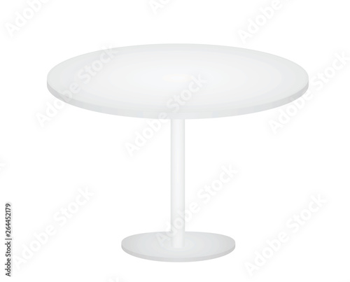 White table. vector illustration