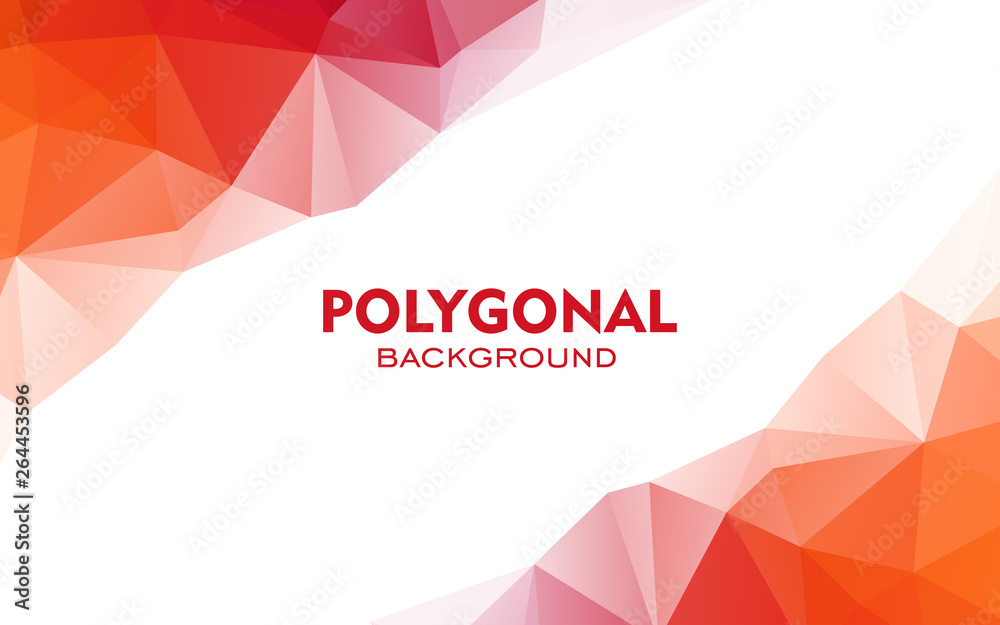 Fototapeta premium Colorful triangles background. Abstract polygonal illustration. Vector geometric image.