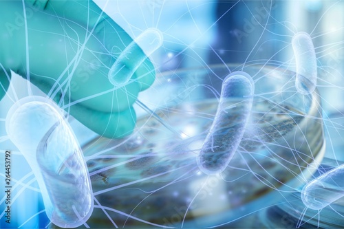 Tableau sur toile Bacteria.