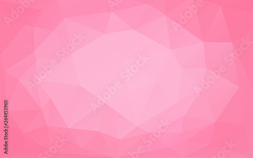 Pink triangles background. Abstract polygonal illustration. Vector geometric image.