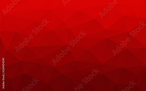 Red triangles background. Abstract polygonal illustration. Vector geometric image.