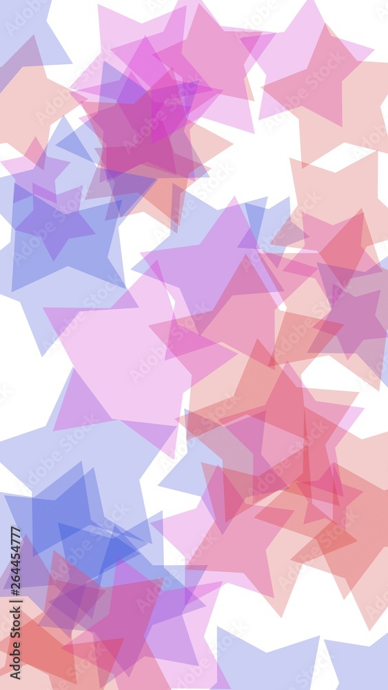 Multicolored translucent stars on a white background. Vertical image orientation. 3D illustration Multicolored translucent stars on a white background. Vertical image orientation. 3D illustration