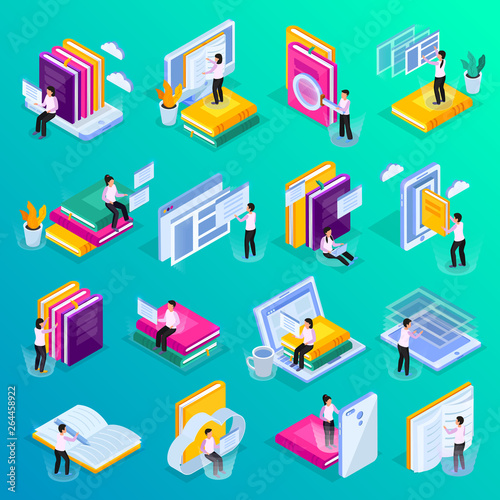 Education Isometric Icon Set