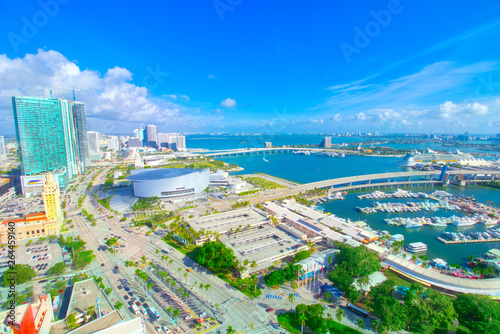 Miami Downtown Aerial Landscape photo