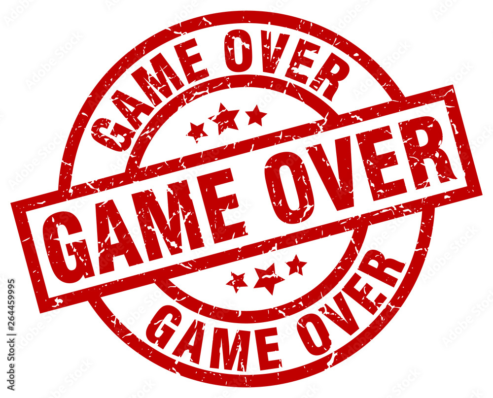 game over round red grunge stamp game over round red grunge stamp