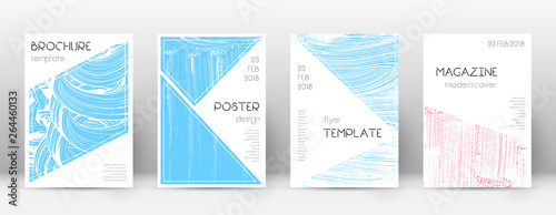 Cover page design template. Triangle brochure layo