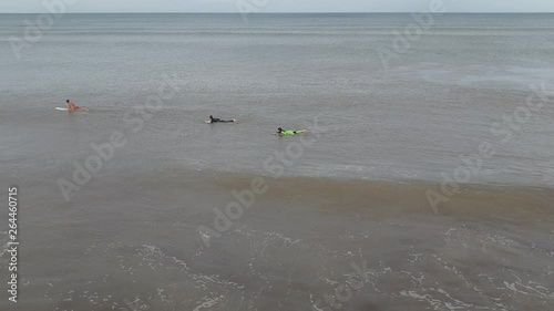 AERIAL FOOTAGE OF SOME SURFERS IN VILLA GESELL photo