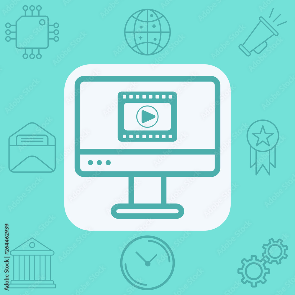 Monitor vector icon sign symbol Monitor vector icon sign symbol