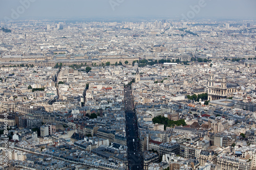 Panorama of Paris from Montparnase Tower, France. © dragan1956