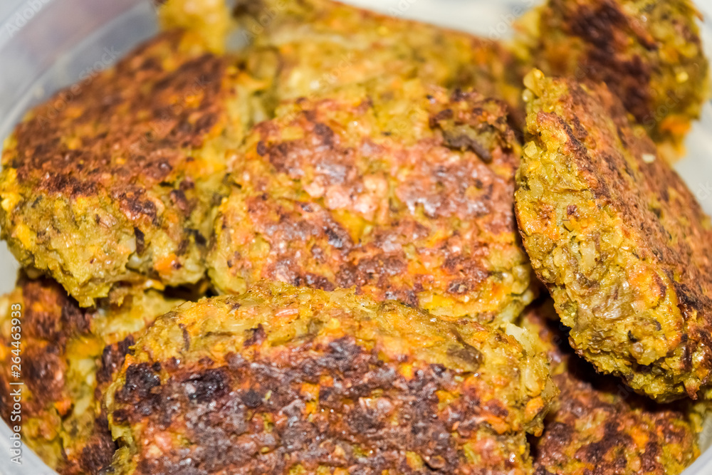 Cutlets from meat and vegetables. Fried cutlets. Cutlets from meat and vegetables. Fried cutlets.