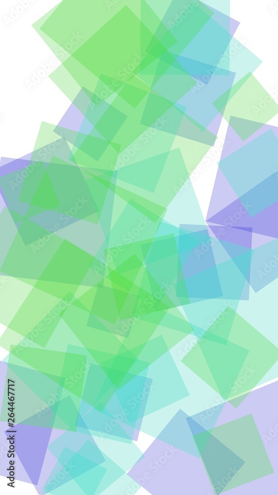 Fototapeta premium Multicolored translucent hexagons on white background. Vertical image orientation. 3D illustration