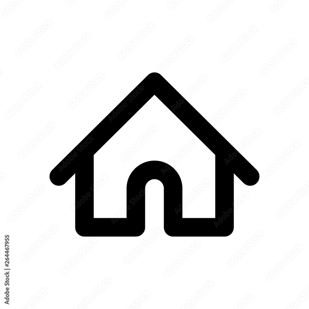 house vector linear icon, home symbol house vector linear icon, home symbol