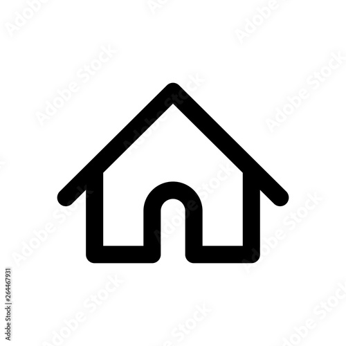 house vector linear icon, home symbol © Matias