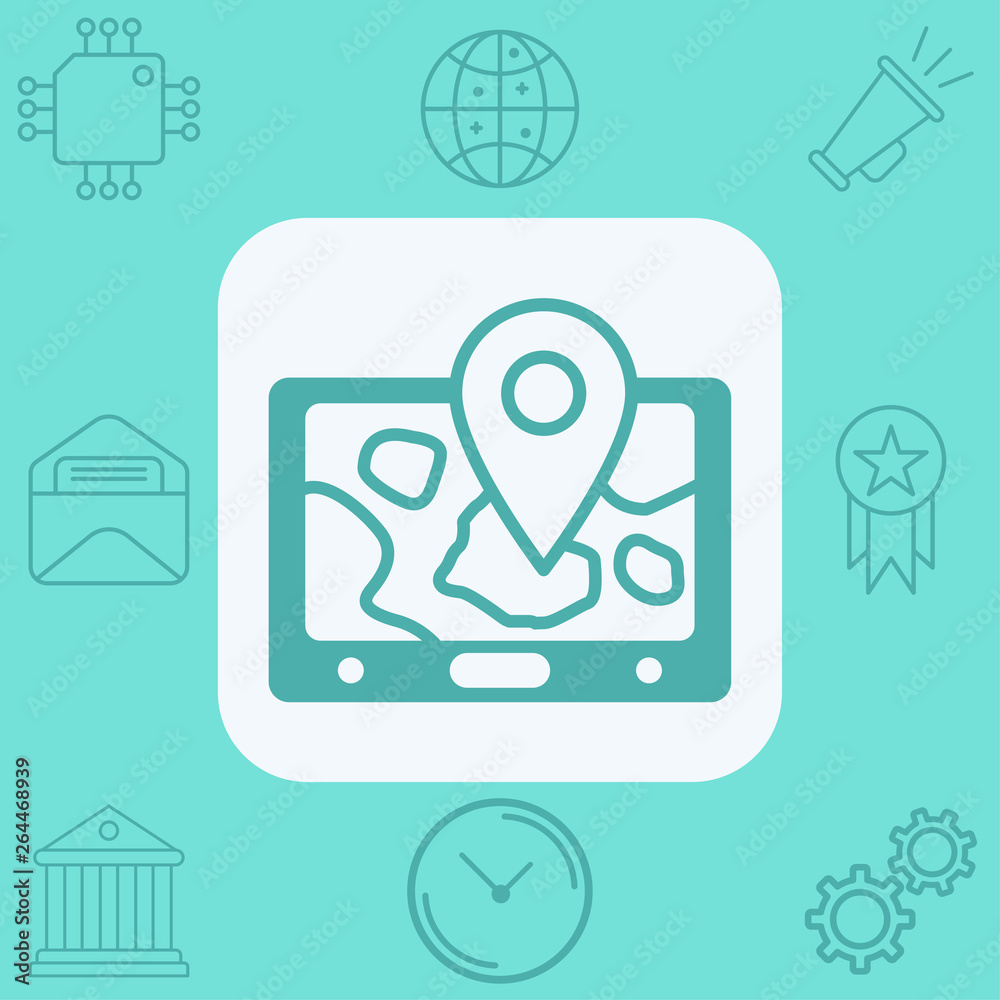 Navigation vector icon sign symbol Navigation vector icon sign symbol