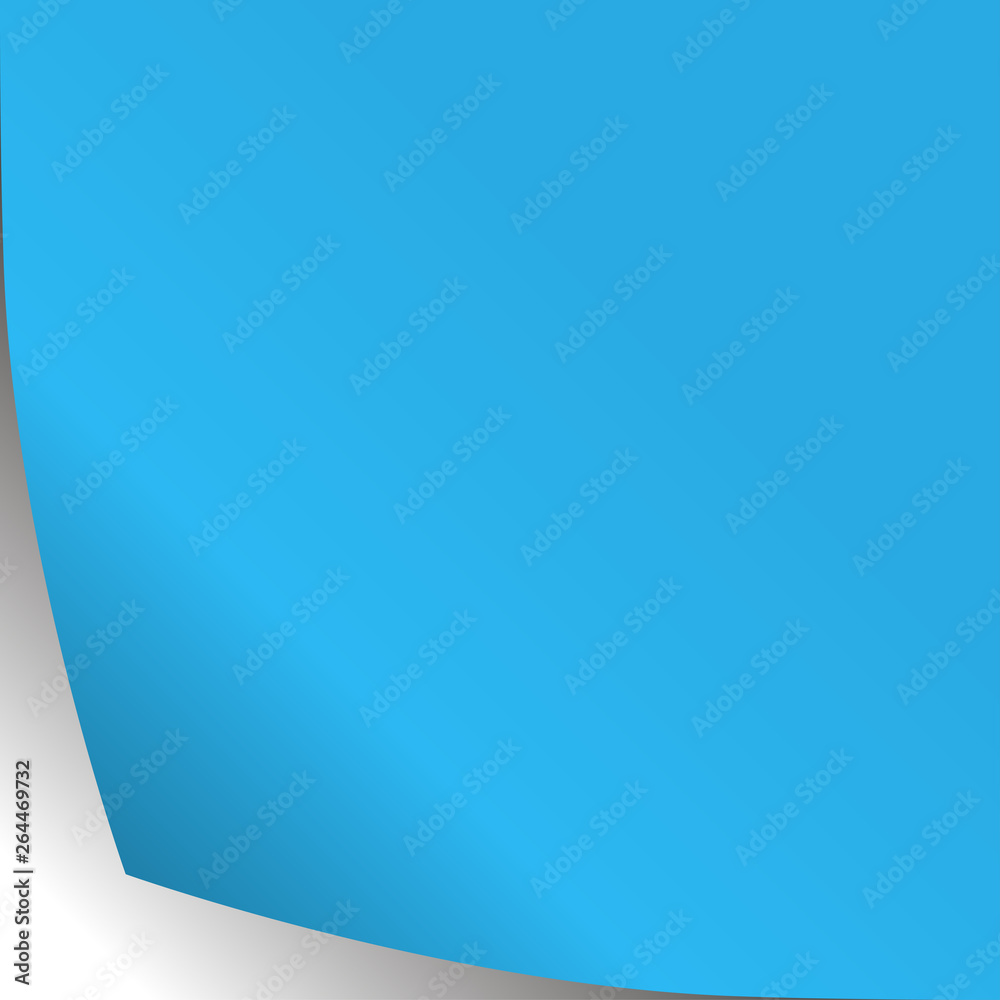 Blue paper sticker. Vector Blue paper sticker. Vector