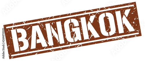 Bangkok brown square stamp