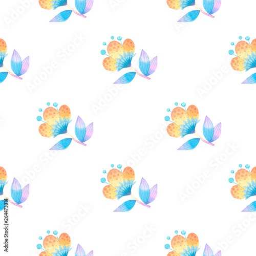 pattern with decorative flowers 2