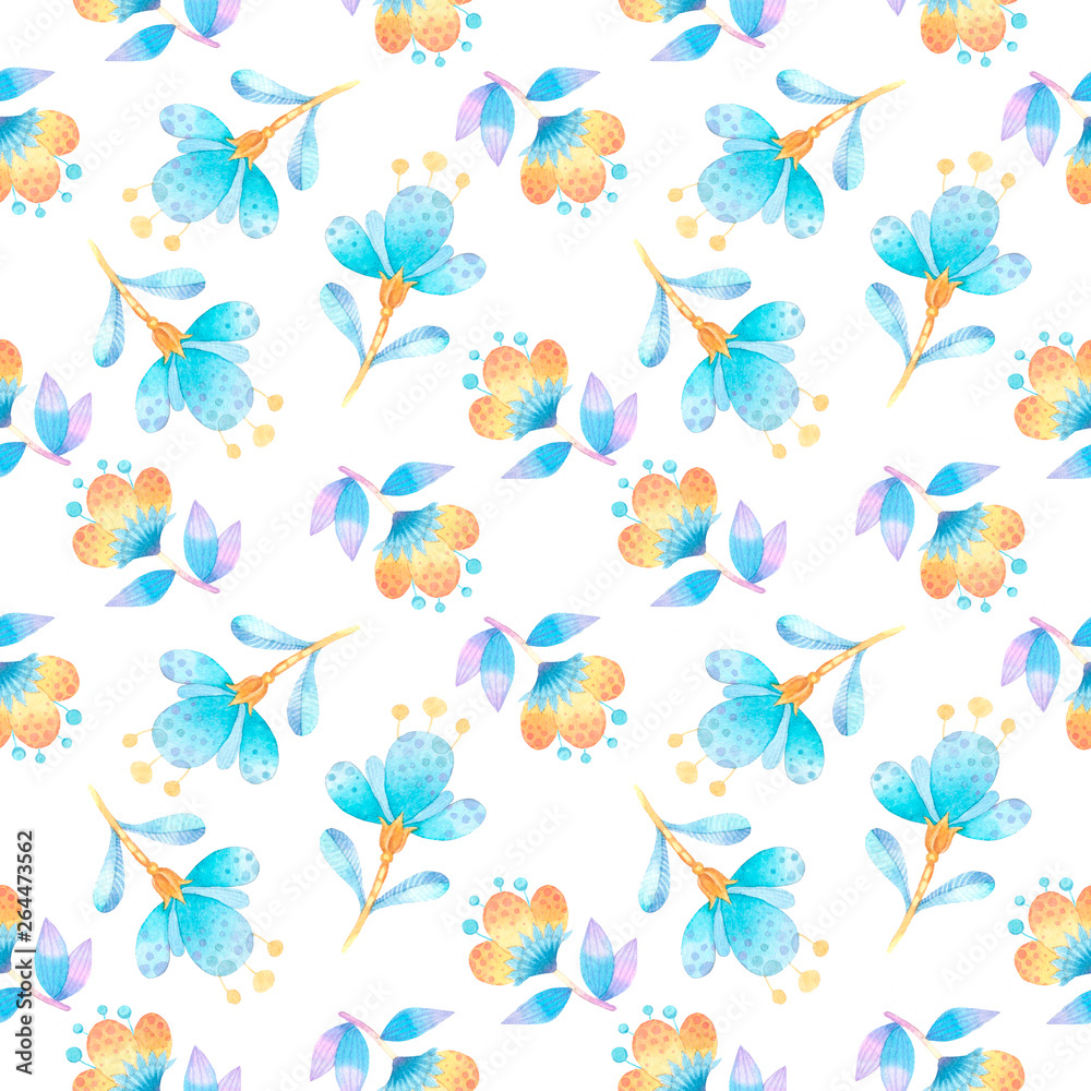 pattern with decorative flowers 5 pattern with decorative flowers 5