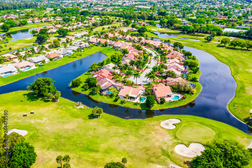 Tablou pe pânză Boca Raton Florida, gated community