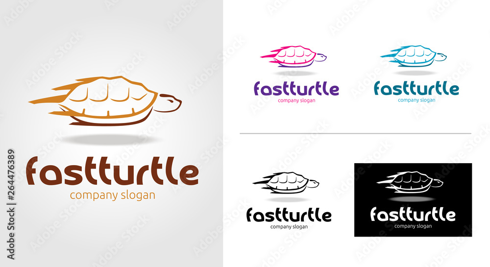 Fast Turtle Logo Template Set