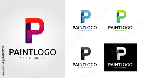 P Letter Logo Template Set