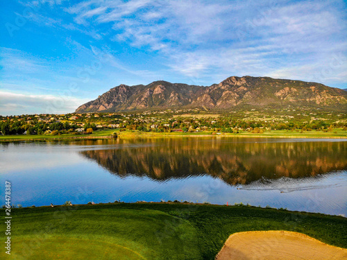 Canvas Print Cheyenne Mountain Colorado Springs