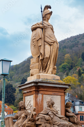 Quadro su tela Statue of Minerva