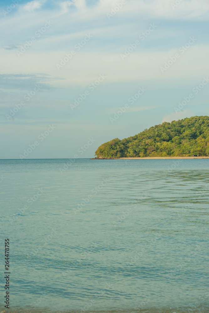 Cenang beach in Langkawi Island, Malaysia.