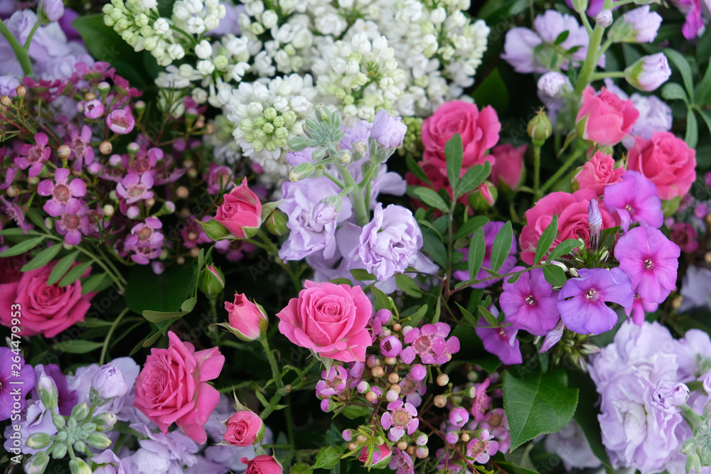 Bouquet of delicate, bright, different colors. Bouquet of delicate, bright, different colors.