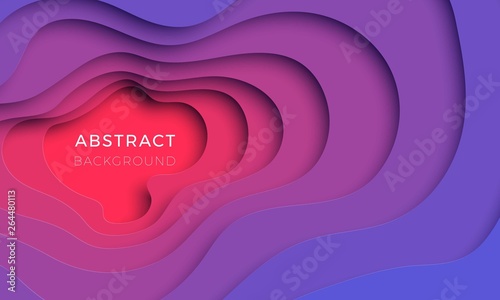 3D realistic paper cut background. vector design layout for presentation, flyer, invitation, poster, banner. easy to edit and customize. eps10