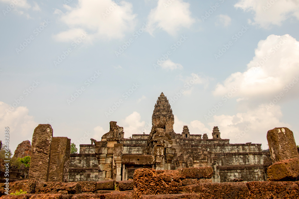 Bakong temple ruins in Cambodia