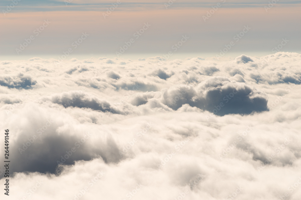 Naklejka premium Sea of clouds