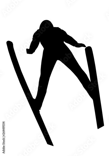 Konstfotografi Saut à ski