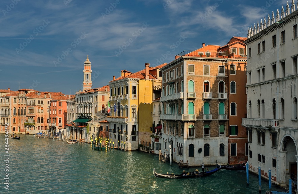 Canal Grande, Accademia's bridge. Venice, Italy.