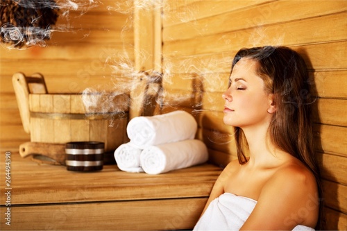 Young woman relaxing in spa.Healthcare and beauty