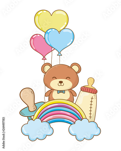 cute baby shower cartoon