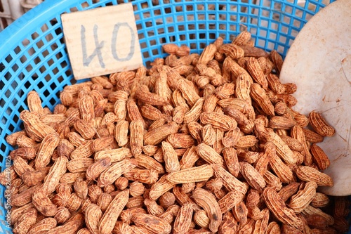 Boiled peanuts at street food