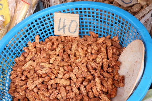 Boiled peanuts at street food