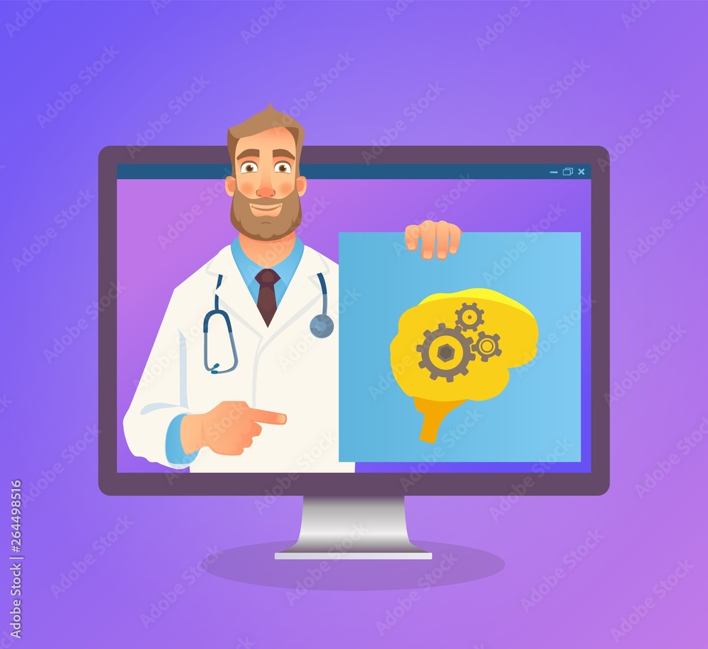 Online medicine concept Online medicine concept