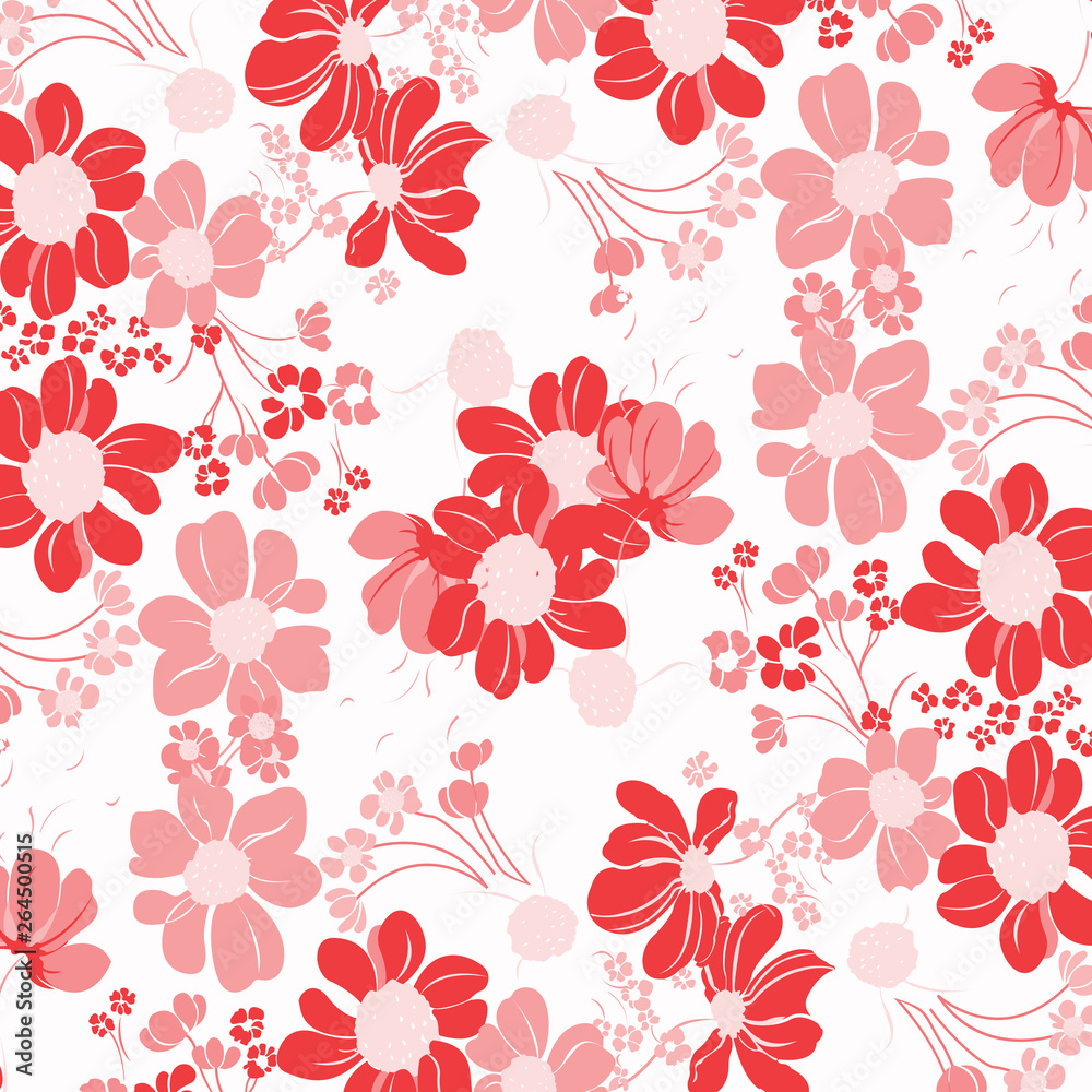 Fashionable pattern in small flowers. Floral background for textiles. Fashionable pattern in small flowers. Floral background for textiles.