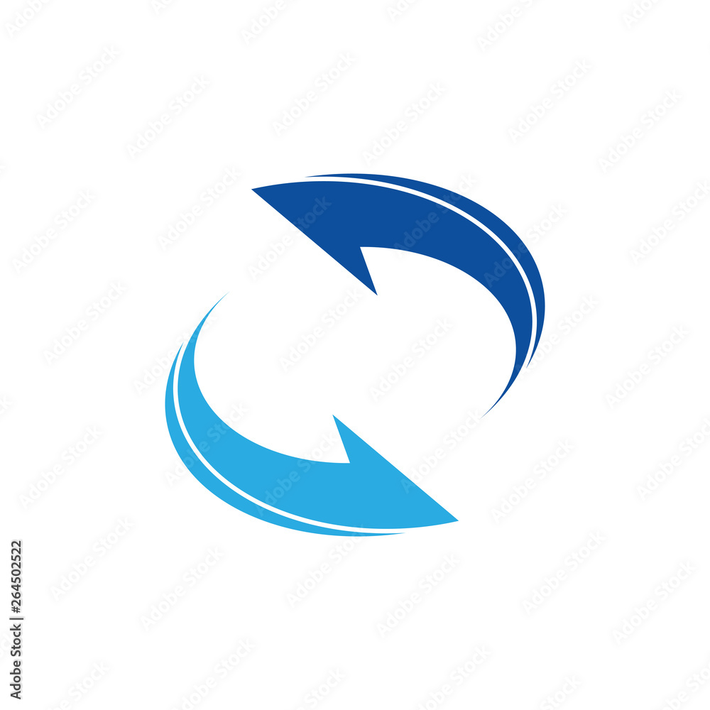 circle rotation geometric arrow logo vector circle rotation geometric arrow logo vector