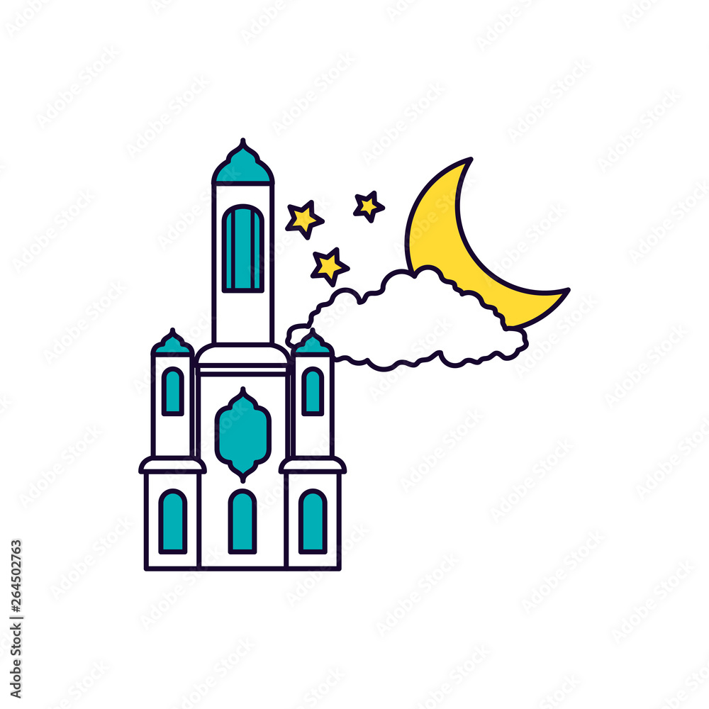 mosque castle at night ramadan kareem mosque castle at night ramadan kareem