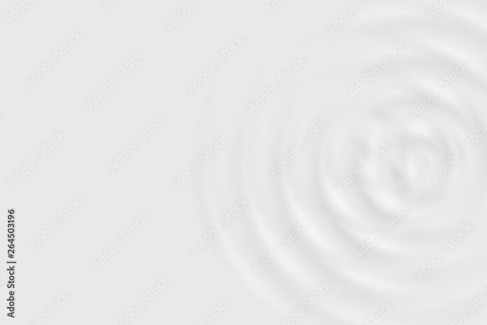 Abstract soft background, texture of white water ring or white milk surface