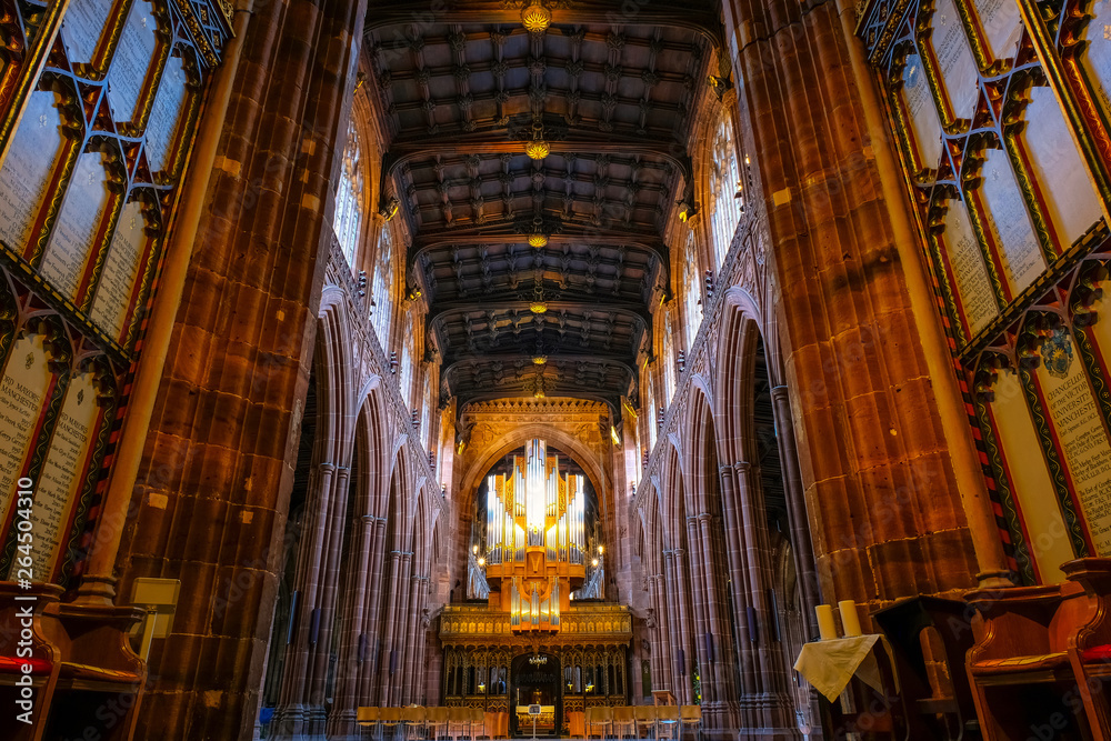 Manchester Cathedral in Manchester, UK