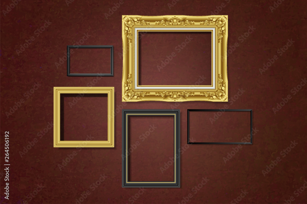 Fototapeta premium Set of gallery frames